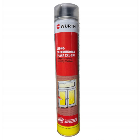 WURTH XXL 65L Piana montażowa niskoprężna - 750ml
