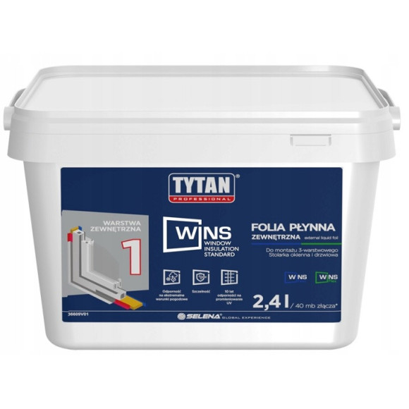 TYTAN WINS płynna folia - zewnętrzna 2,4L biały